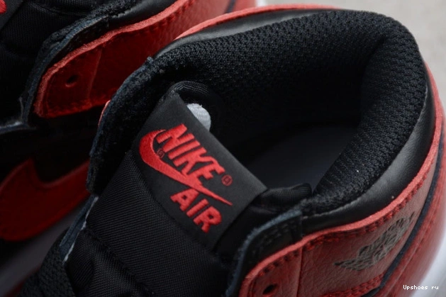  001 555088 High Bred Kids Black Red Banned Retro Air Jordan OG 1 0120